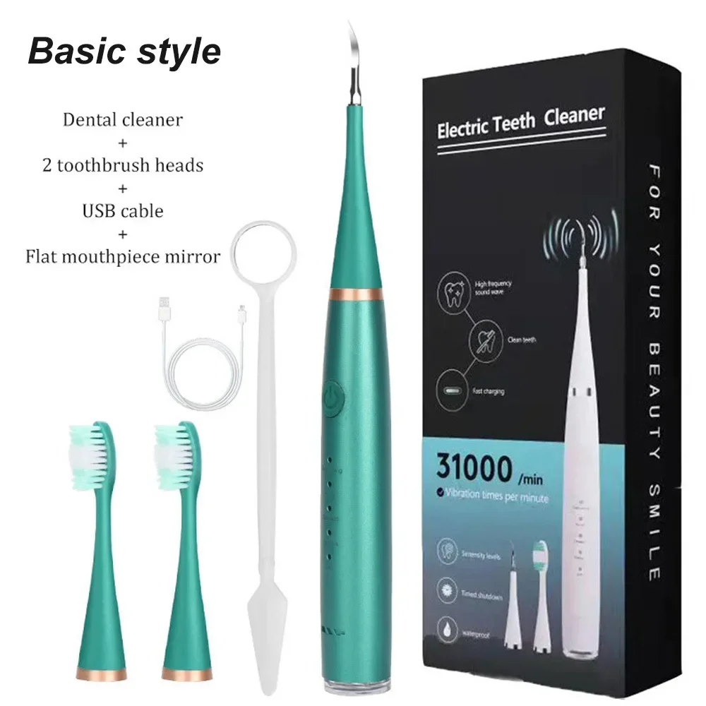 3 em 1 raspador dental elétrico escova de dentes elétrica portátil cuidados orais removedor tártaro placa limpador ultrassônico kit clareamento dos dentes