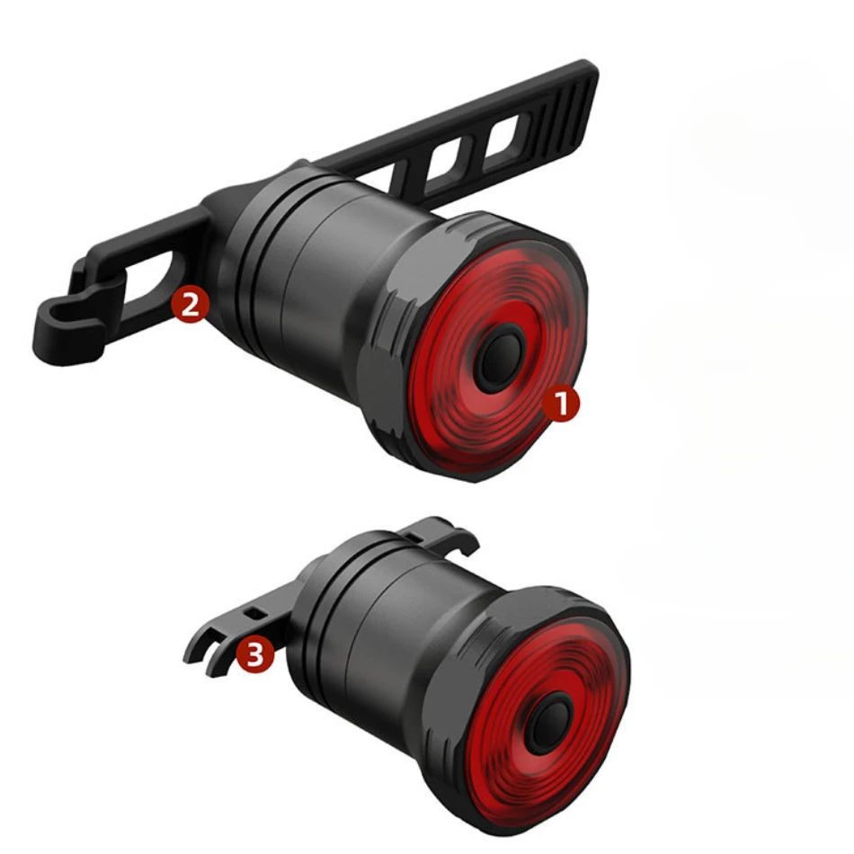 Brake Tail Light Smart Sensor 33.5-hour Long-lasting Battery Life Super Waterproof Mountain Bike Road Bike Night Riding Gear