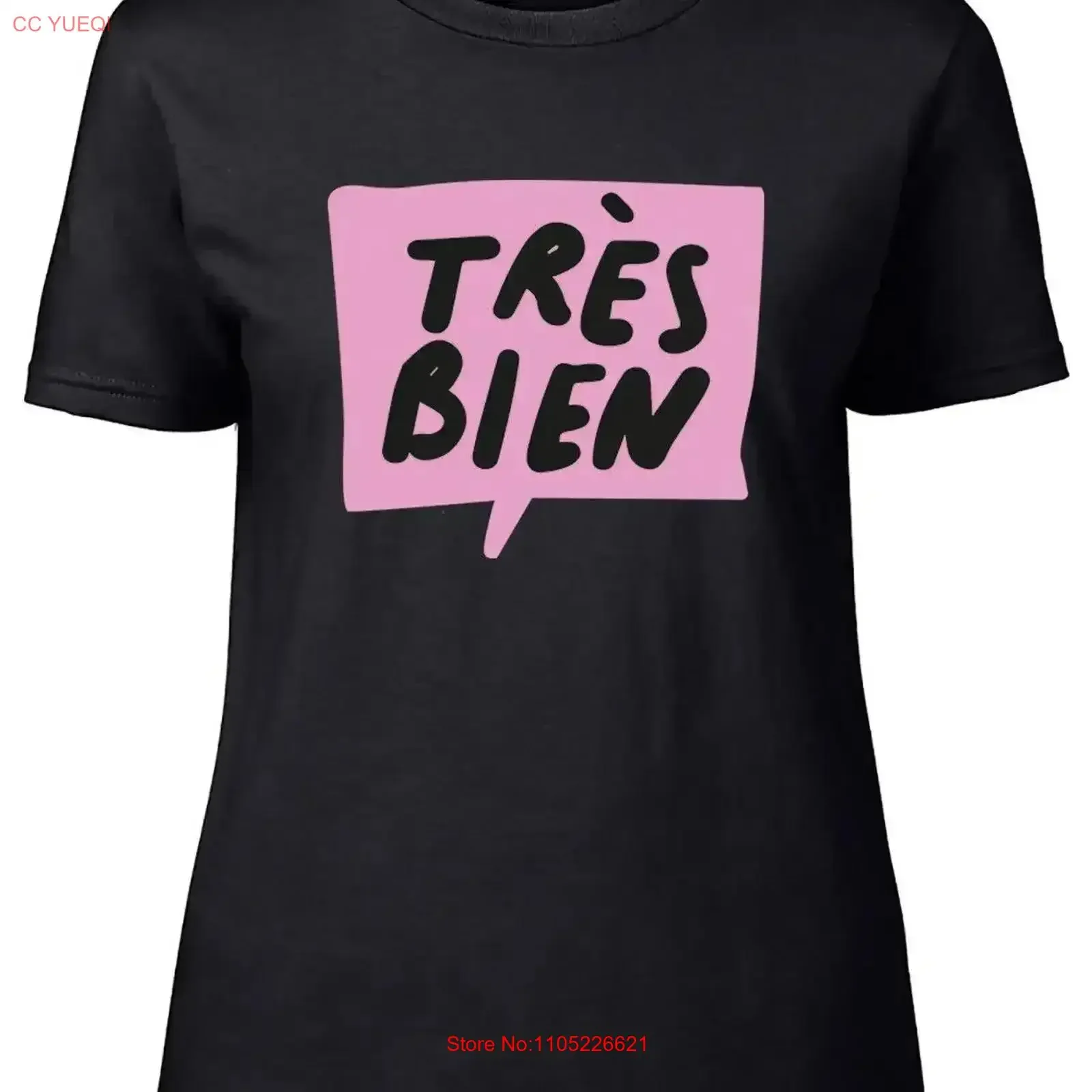 Tre Bien Französisches Damen-T-Shirt, sehr gut, gut, Damen-Vintage-Stil, gewaschen, bequemes Designer-Kleidungsoberteil für den Alltag, Vintage-Stil