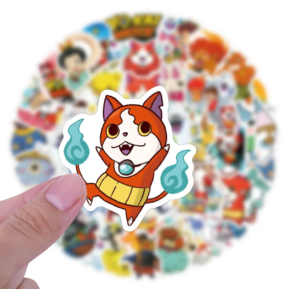 10/30/60PCS Yokai Watch Stickers Funny Anime Decals Cartoon stickers Toy DIY Scrapbook Luggage Guitar Bike Skateboard Kids Toys