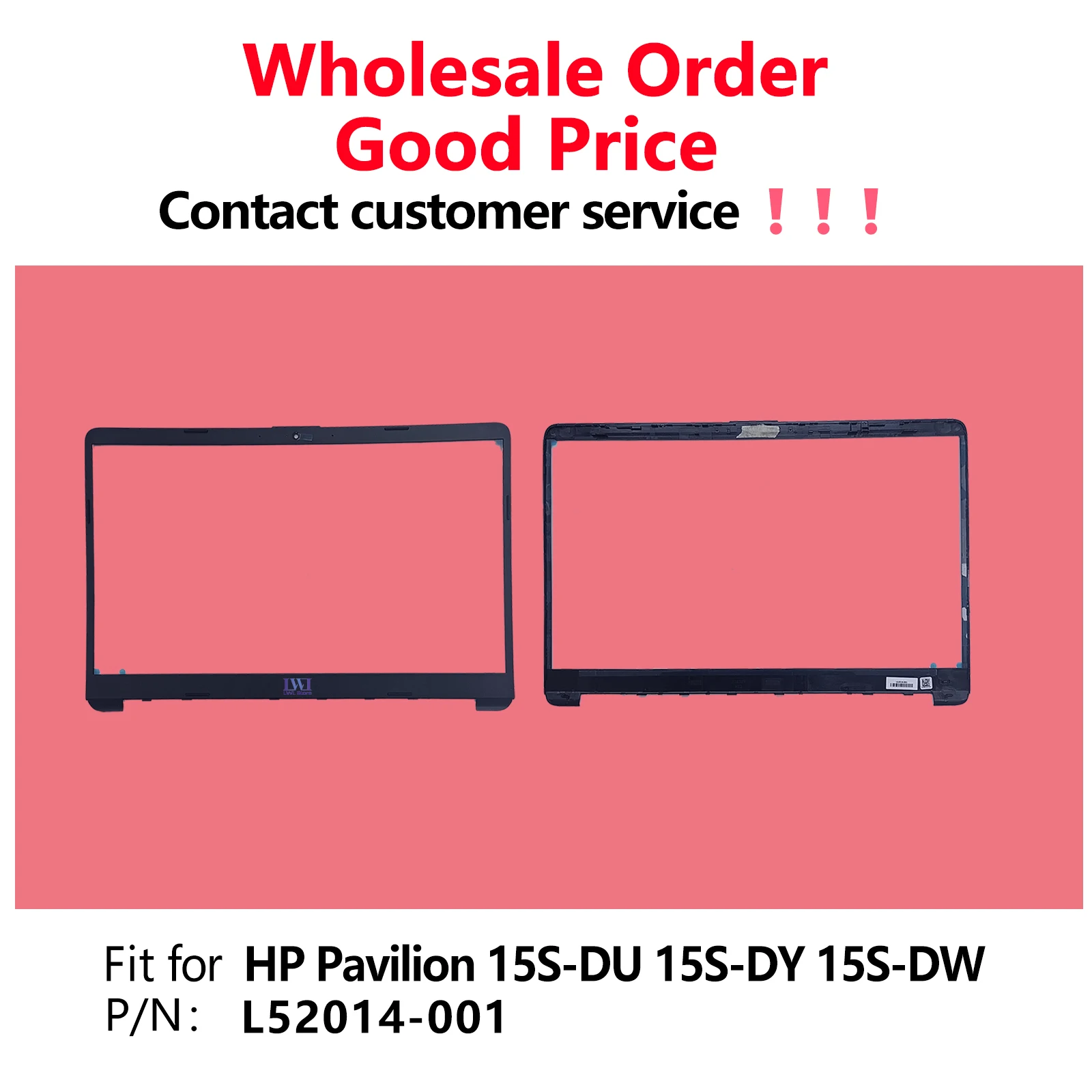 

Сменная передняя панель ЖК-дисплея для серии HP 15-DW 15s-DY 15s-DU, крышка экрана ноутбука TPN-C139 L52014-001 AP2H8000200
