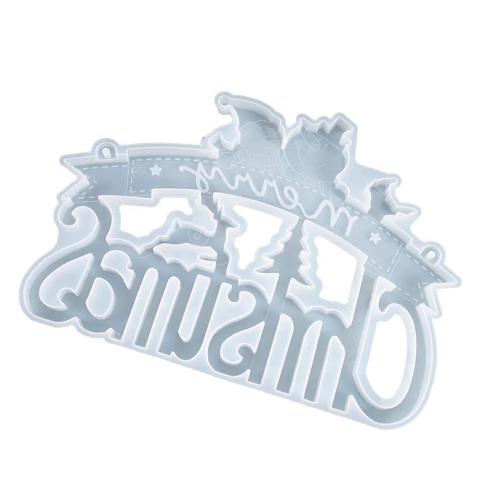 

Christmas Hanging Tag Silicone Mold High Transparency Flexibility for DIY Epoxy Crafting Handmade Ornaments Pendant Decor