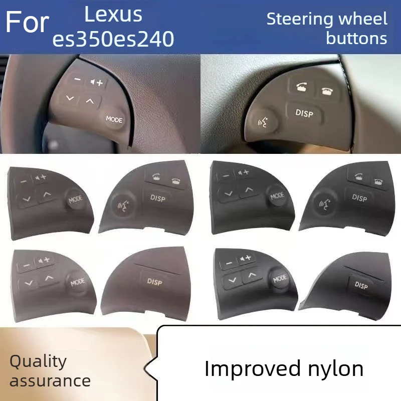 2pcs 240 Multifunctional Bluetooth Speaker Button Switch For Toyota Lexus ES350 Steering Wheel Button 84250-33190