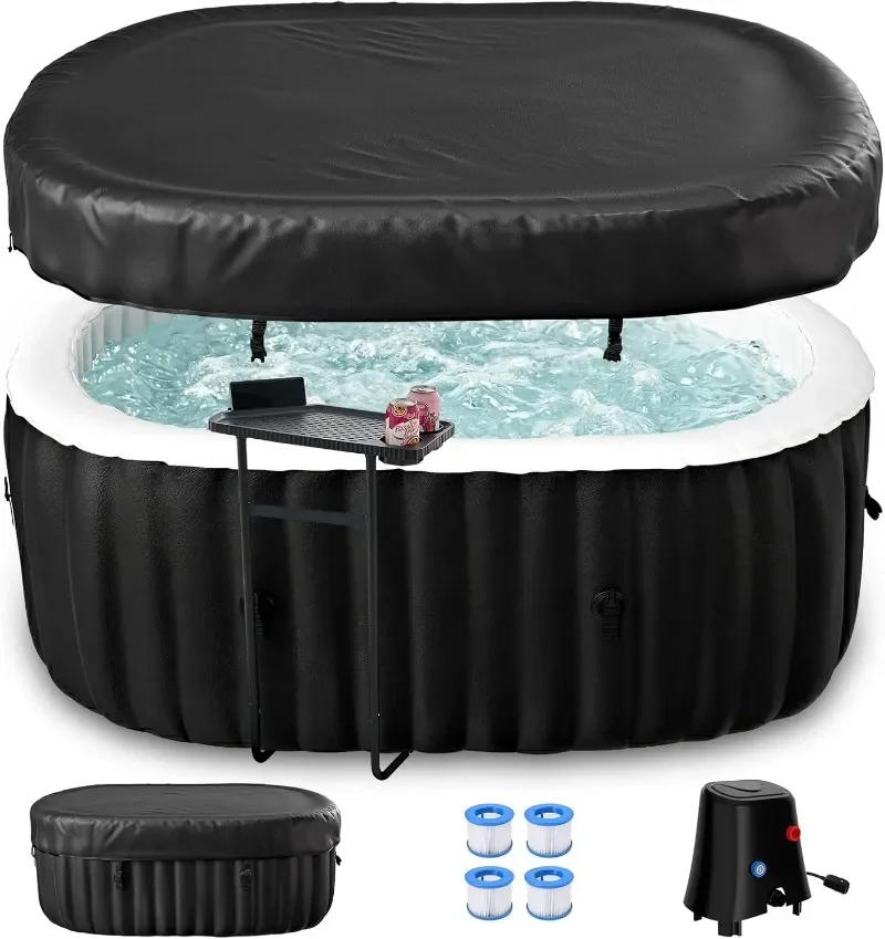 LILYPELLE 1-2 Person Inflatable Hot Tub, 75