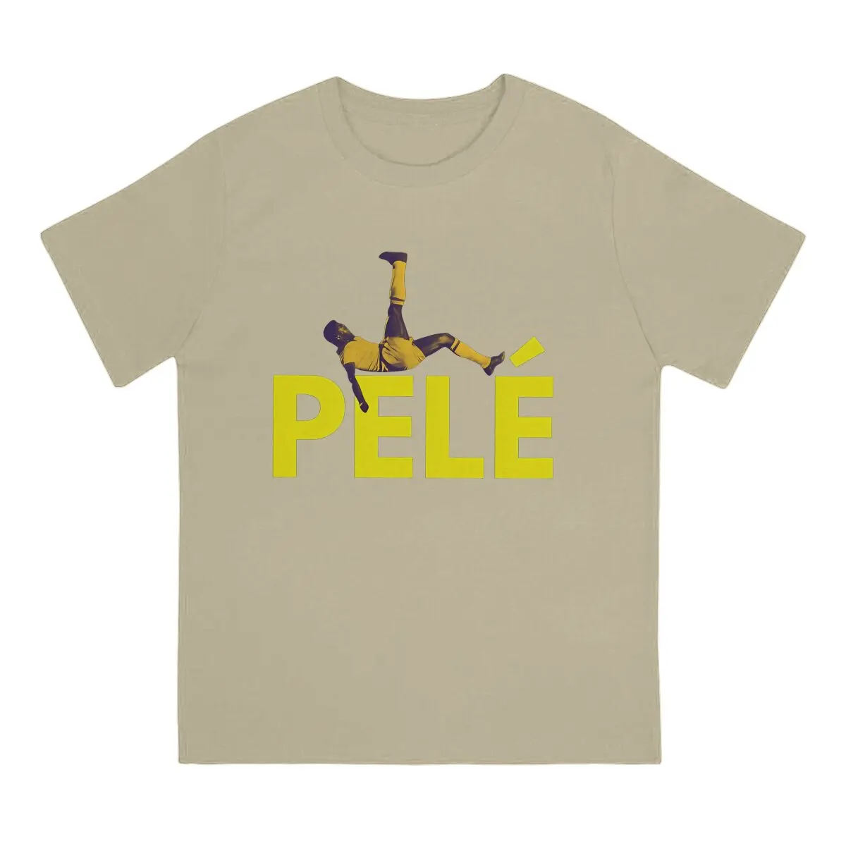 Pele Newest TShirt for Men Legend Rip Soccer Brazil Player Round Collar Basic T Shirt Hip Hop Gift Clothes Tops