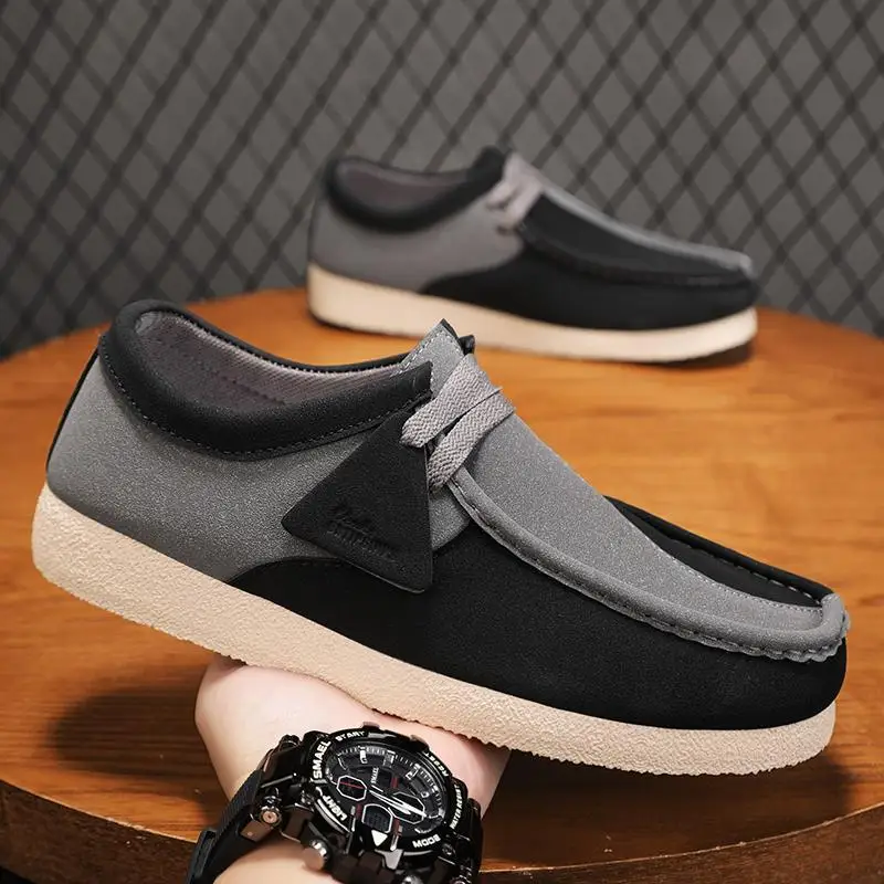 Men's new spring autumn Fashionable versatile flat shoes casual comfortable sports shoes lightweight lace up board shoes