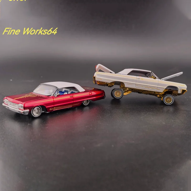 الأسهم الجديدة غرامة يعمل 1:64 شيفروليه إمباراسي كوست هوب سيارة مفتوحة كاب سبيكة طبعة محدودة مصغرة دييكاست زخرفة لعبة مخصصة #2