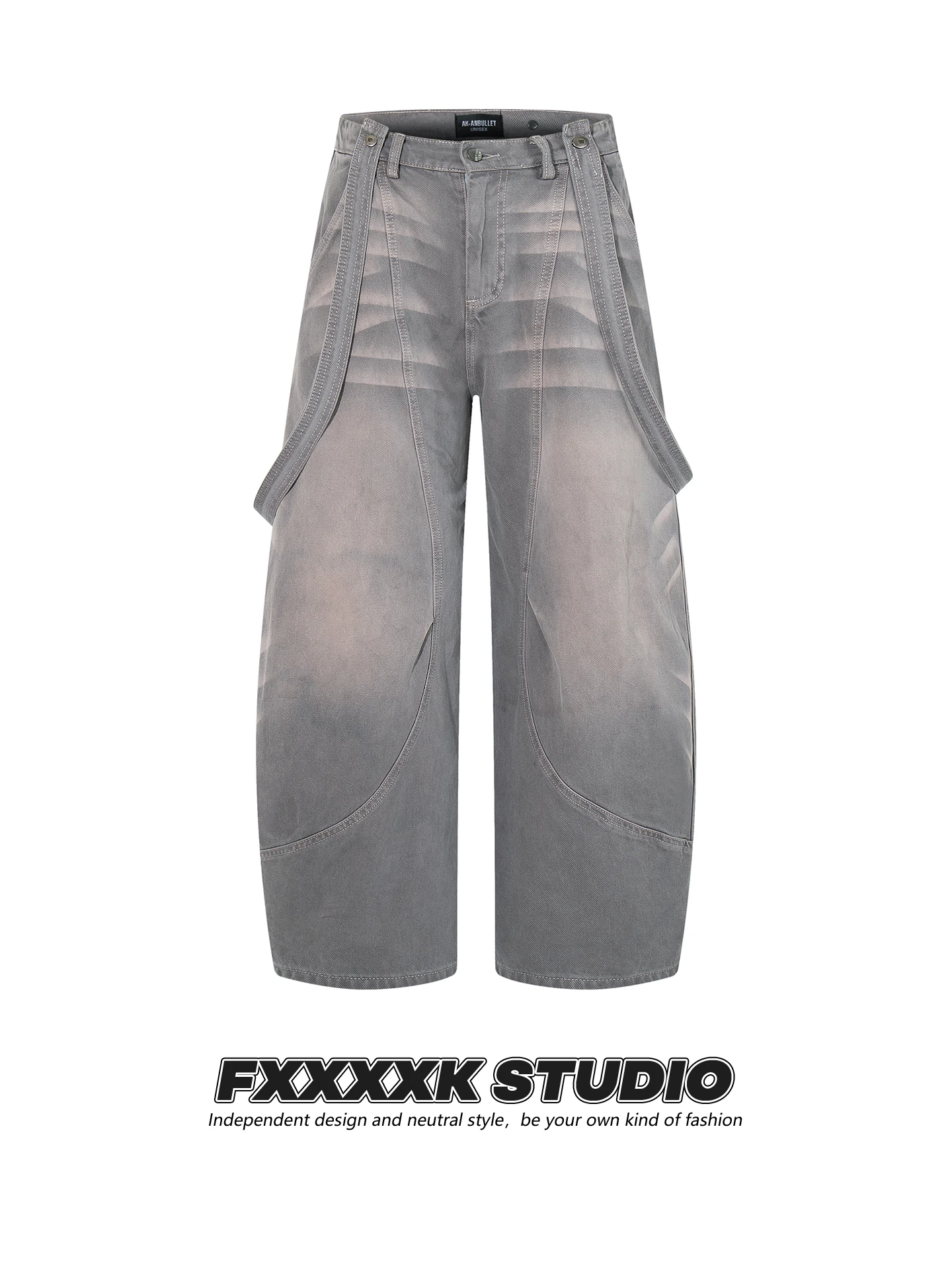 

Джинсы FXK Original American Sle Distred Waed Knife, широкие, унисекс, из плотного хлопка, повседневные, бренд Du Faion