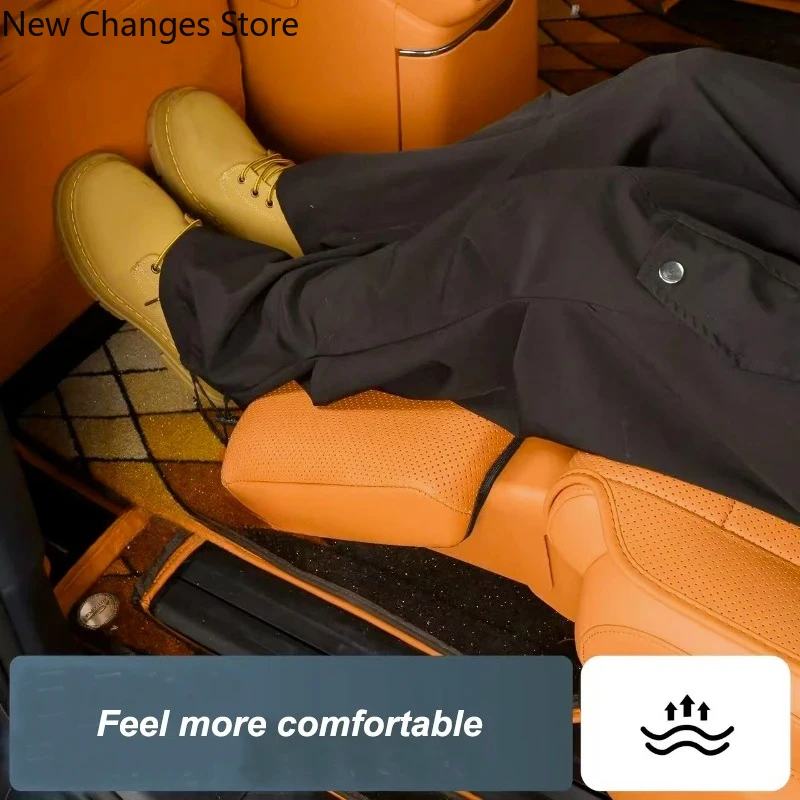 Middle‑Row Electric Leg Rest Cover For Lynk & Co 900 2025 2026 Second‑Seat Footrest Protective Pad Car Interior Accessories view 3