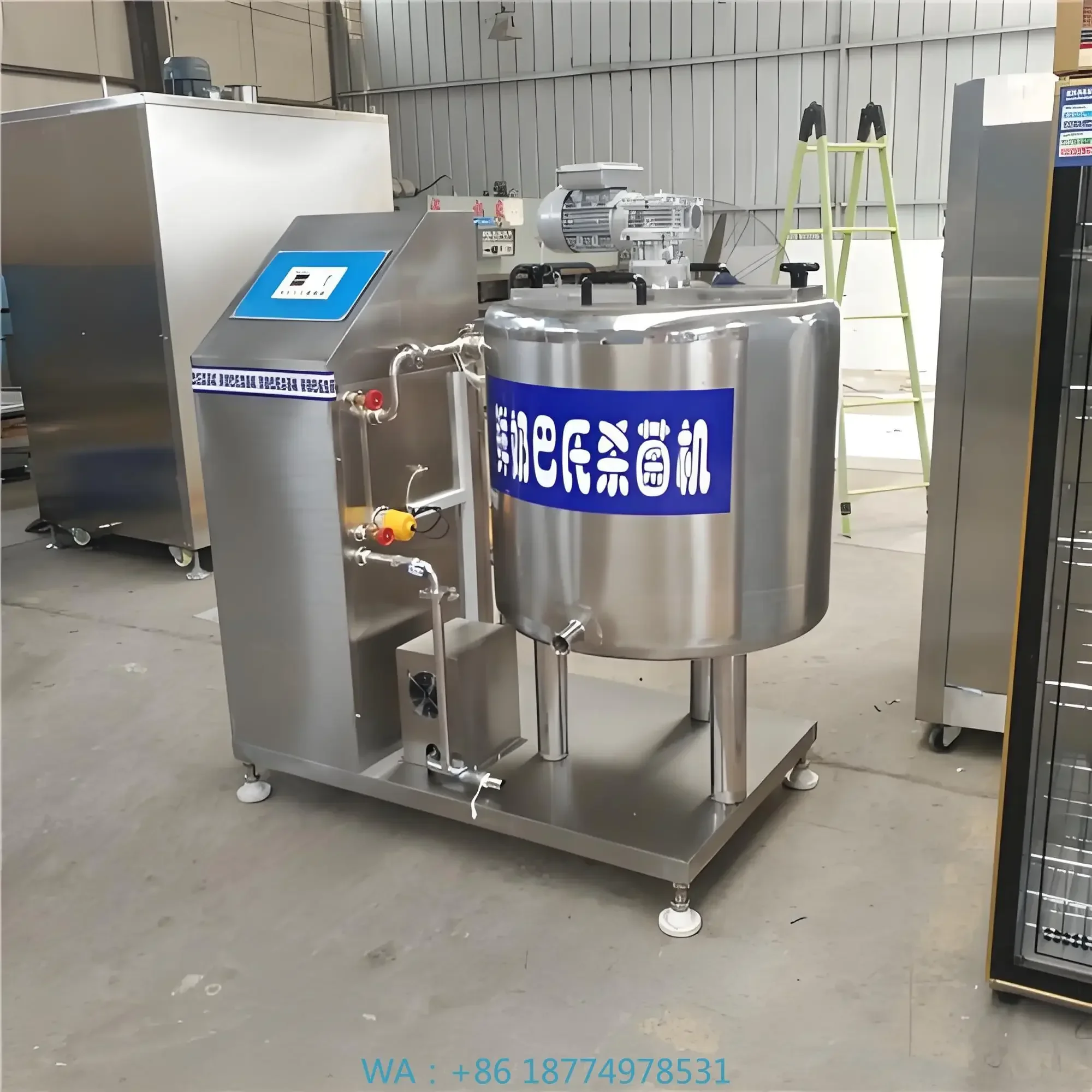 Esterilizador de Leite em Aço Inoxidável Nova Tecnologia de Pasteurização Alta Produtividade Aquecimento Elétrico