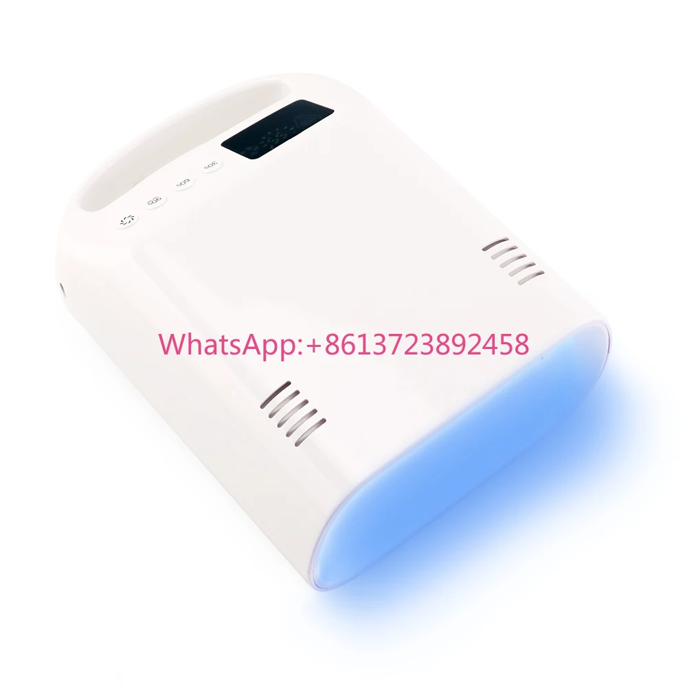 

Factory Price 108W Cordless Pro Cure LED Nail Lamp with Cooling Fans Rechargeable for Professional Salon Use Nail Supply Logo