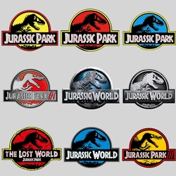 2pcs Jurassic Park World Dinosaur Patches for Clothes Heat Transfer Thermal Stickers DIY T Shirt Iron on Woman Jackets Appliqued