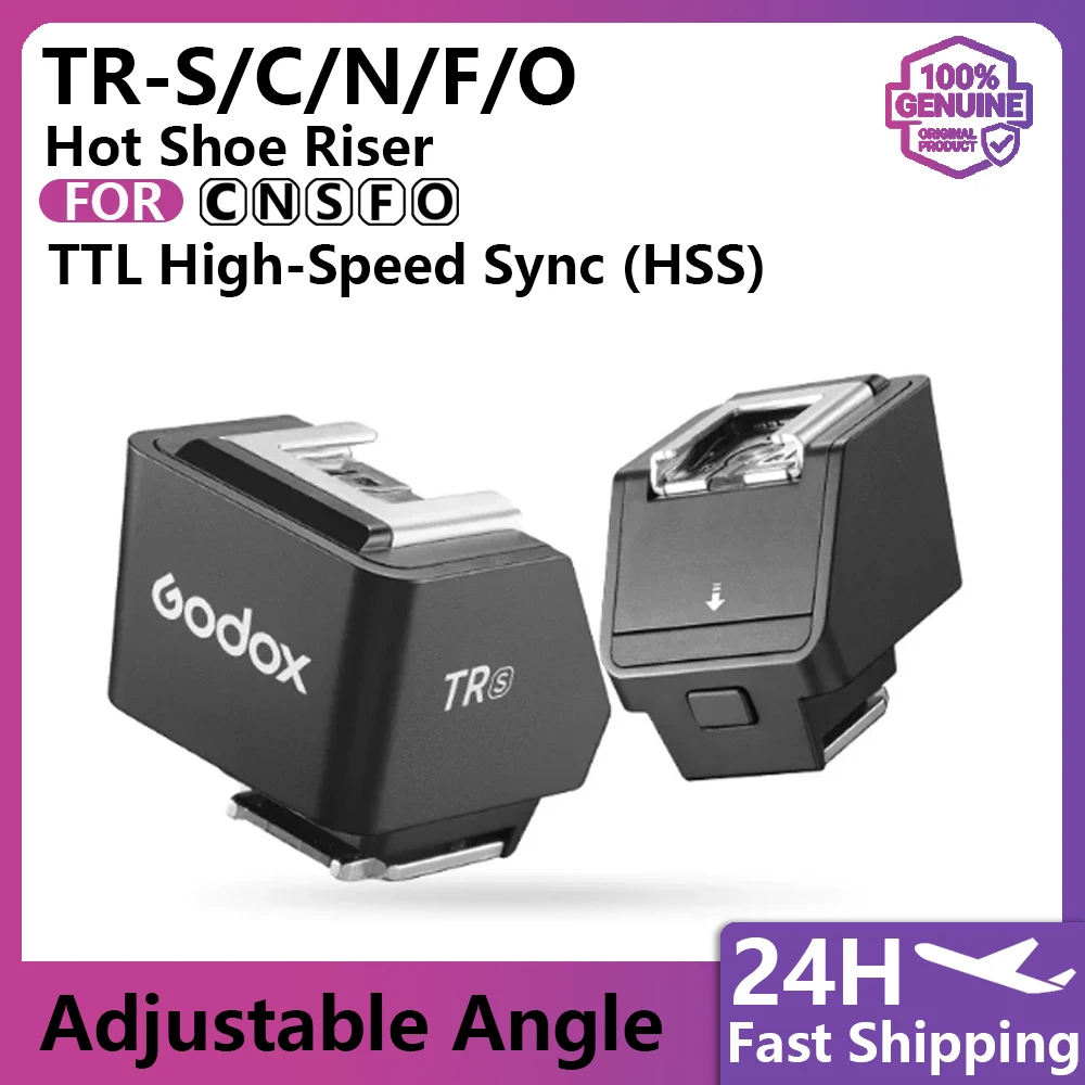 Soporte de extensión de zapata caliente Godox TR-S/C/N/F/O para flashes de cámara iT30pro, iM, iT20, iT22, ZF08