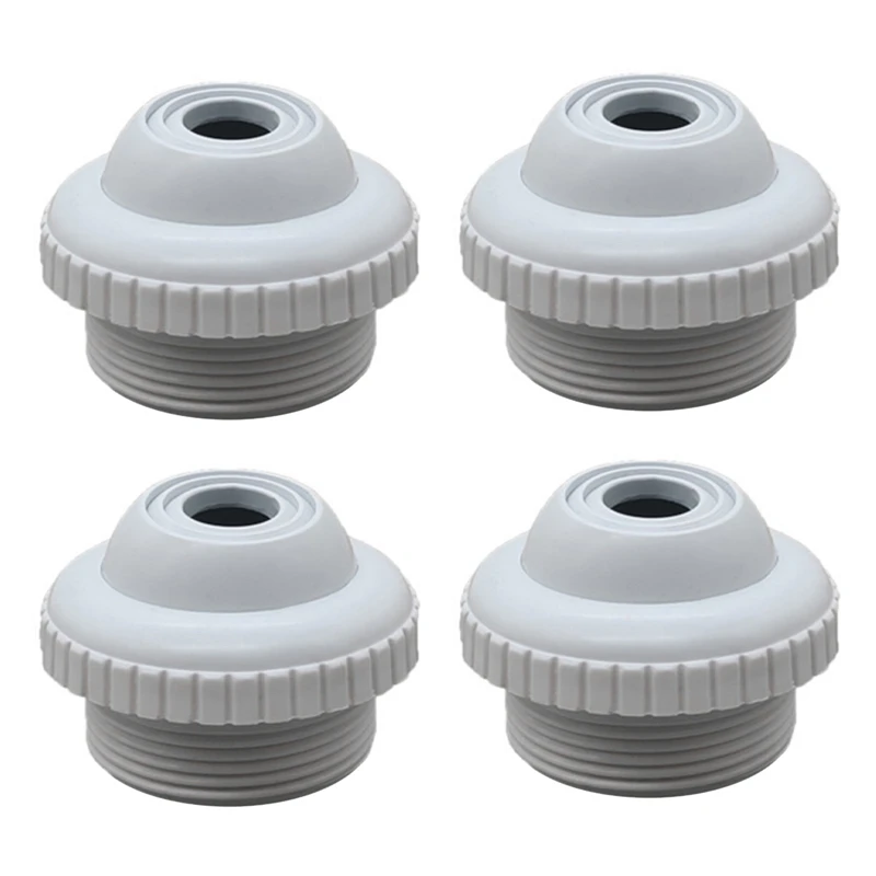 4X Swimming Pool Spa Return Jet Fitting Massage Nozzle Inlet Outlet  Tub Nozzle With Adjustable Jet Eyeball Pool Tool