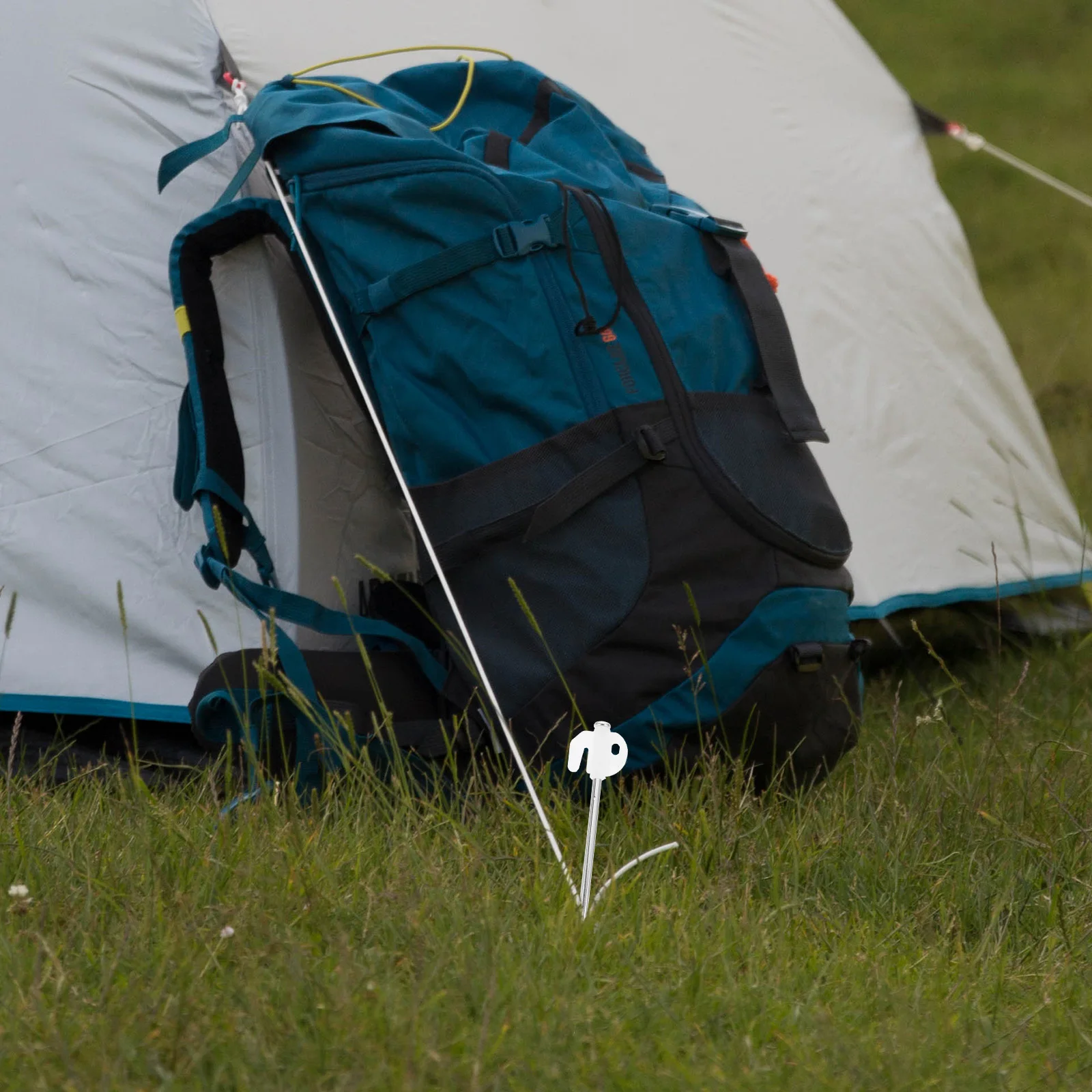 

Fluorescent Floor Nail Set Tent Windproof Stake Nails Ground Heavy Duty Camping Pegs Nylon Rotating Strong