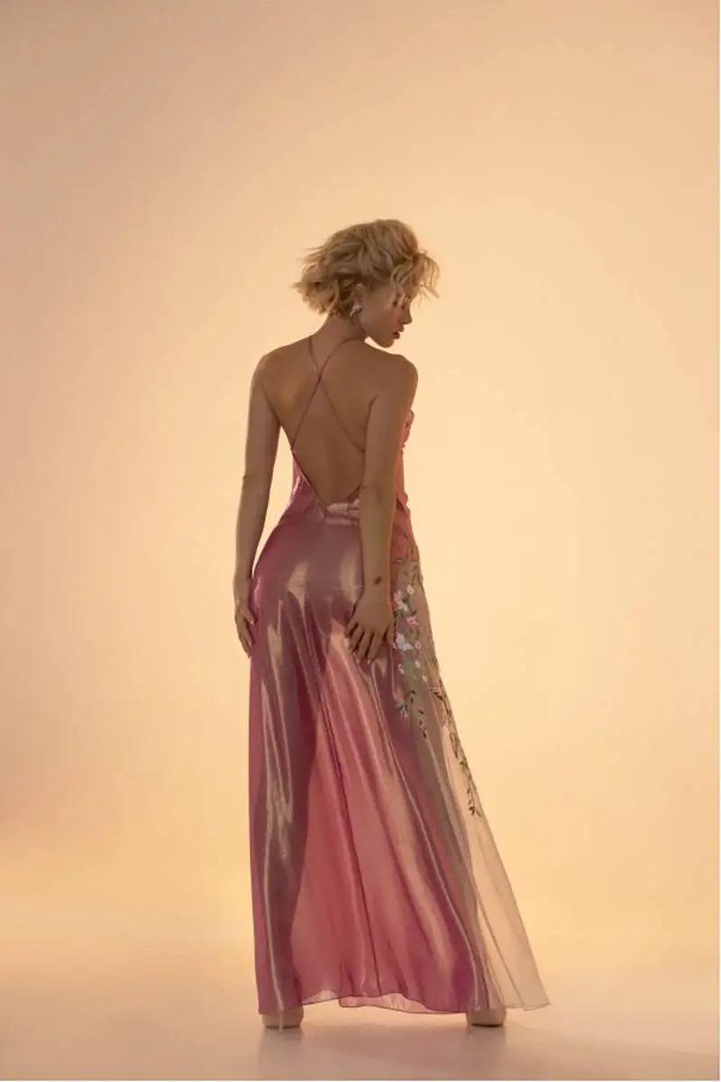 Camisón elegante para mujer, pijama nupcial con tirantes finos, apliques sin espalda, vestido de ducha para fotografía hecho a medida