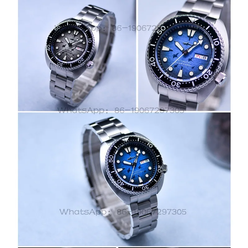 Vintage Dual Calendar Mechanical Diving Men's Watch