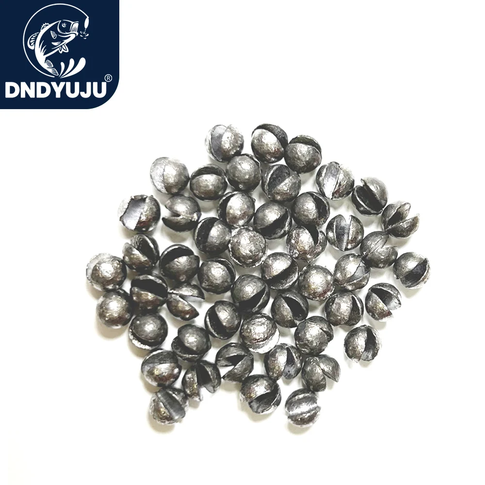 DNDYUJU 50pcs Round Split Shot Fishing Weights Lead Explosion Sinker Fishing Float Weight Tackle Tool Fishing Accessories