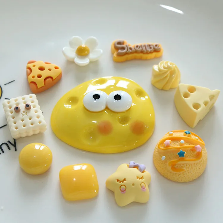 INS Korean Cute 3D Cartoon Cheese Fridge Magnets Phone Holder Material Lovely Refrigerator Stickers DIY Clogs Sandals Home Decor