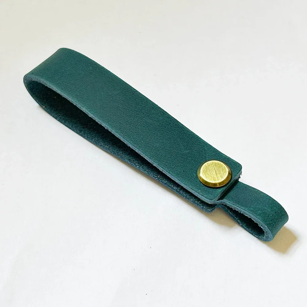 Personalized Minimalist Design Leather Keychain