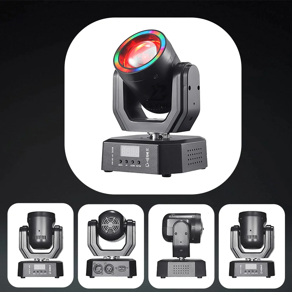 Mini projecteurs LED 20W RGBW à tête mobile DMX, éclairage de scène stroboscopique pour événements, clubs, fêtes à domicile