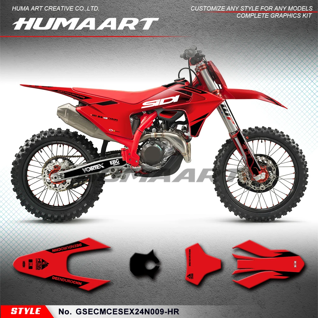 HUMAART Off-Road Graphics Custom Vinyl Decal Sticker for EC MC EX ES 2024, GSECMCESEX24N009-HR