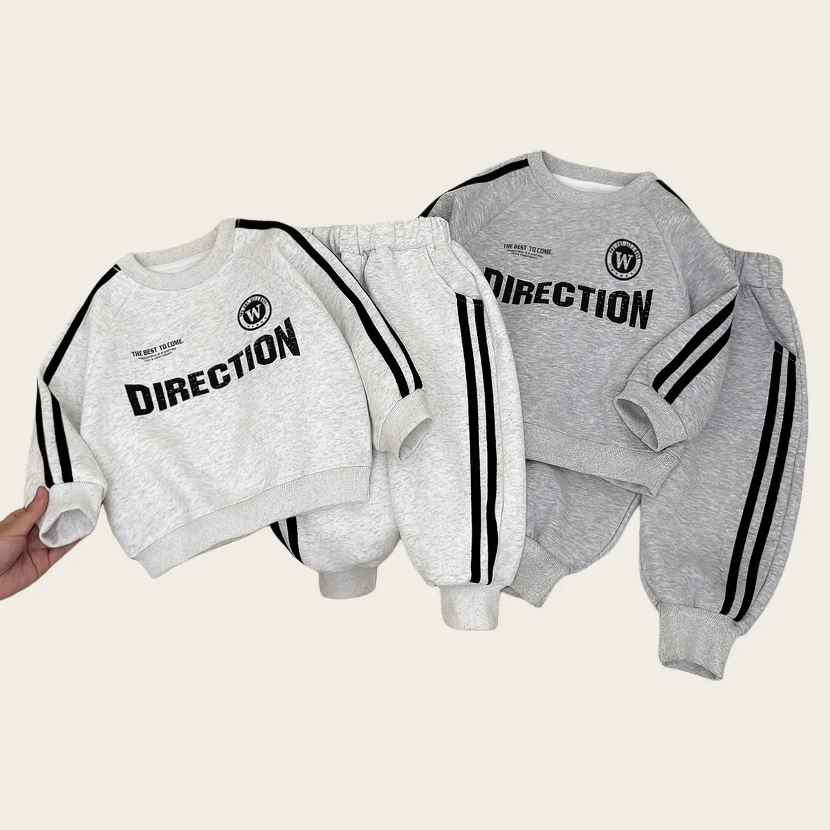 Kids Boy Long Sleeve Top and Pants Tracksuit Casual Letter Print Sweatshirt Sets for Children 1-8Y Baby Girl Clothes Soft Outfit