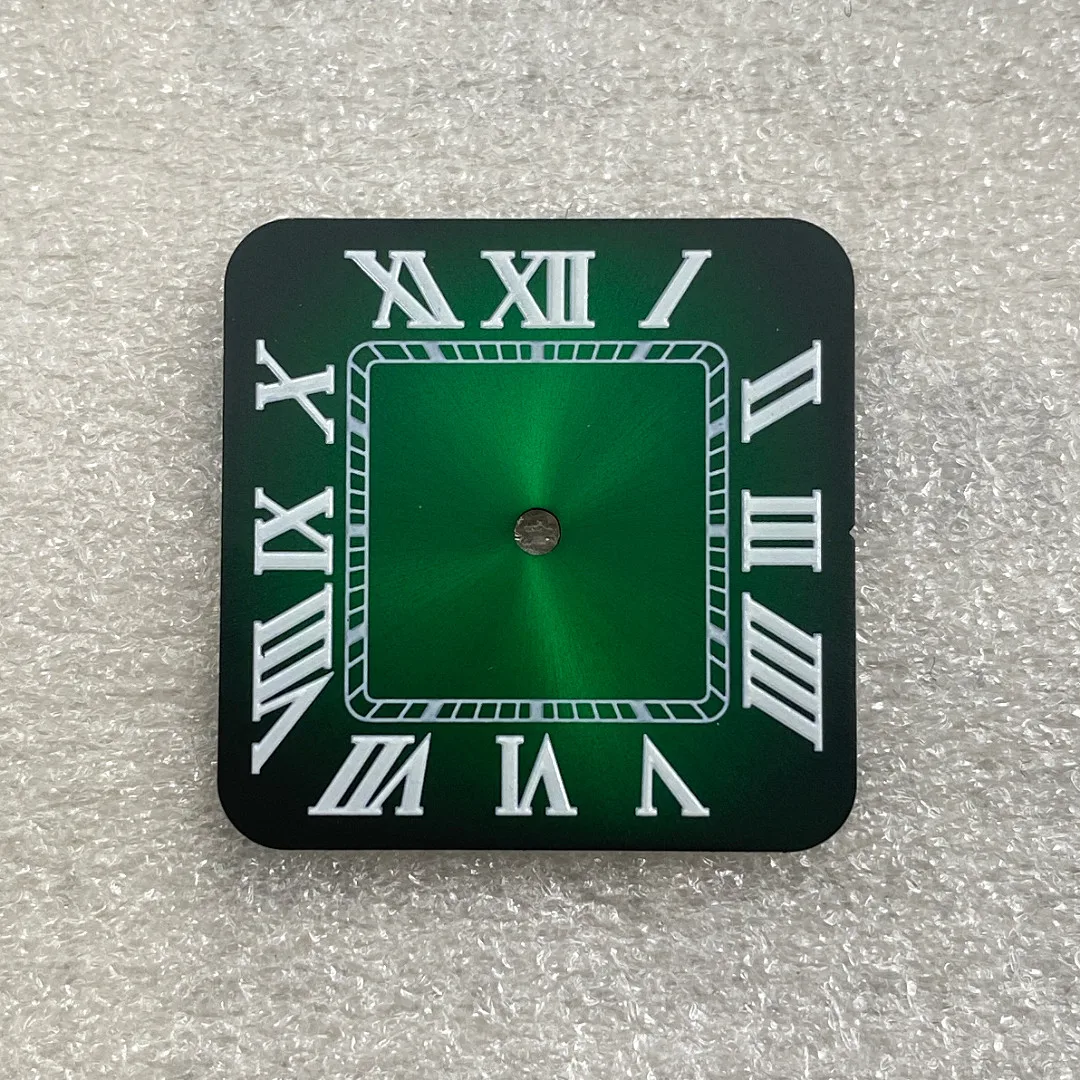 27mm square NO Logo dial modified with Roman numerals, suitable for repairing NH35 movement watch accessories