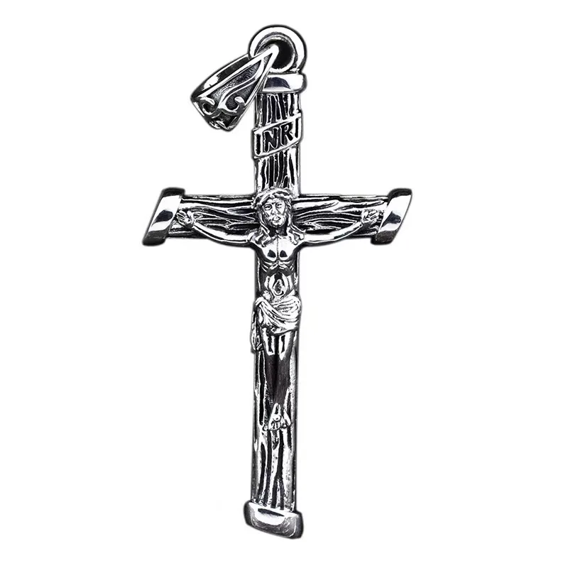 Trendy Men Women S925 Sterling Silver Cross Necklaces Pendant for Male Female Birthday Party Jewelry Accessories Free Shipping