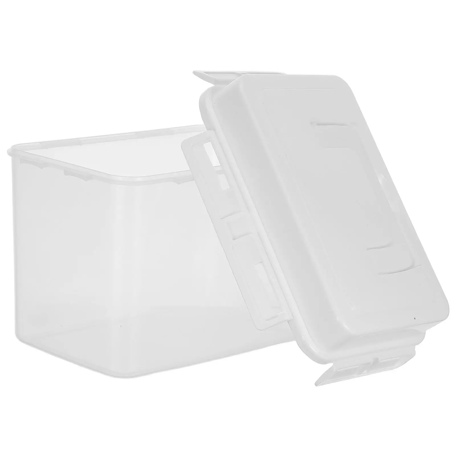 Bread Box Airtight Plastic Transparent Bread Storage Container for Kitchen Counter Refrigerator Sandwich Loaf Keeper Freshness