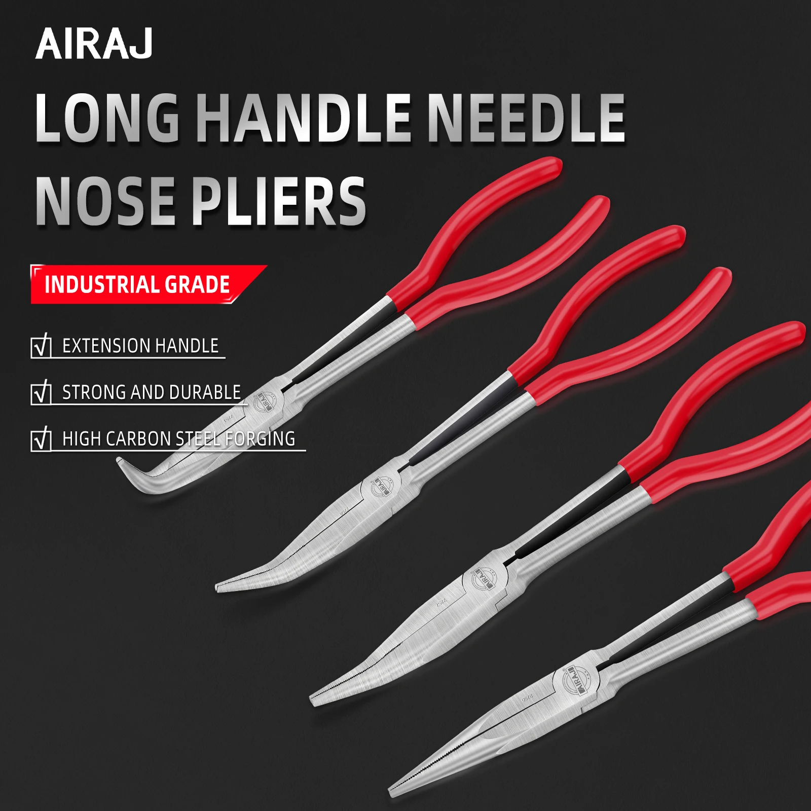 

AIRAJ 11-дюймовые автомобильные детали, материал из нержавеющей стали, плоскогубцы с длинной ручкой, авторемонт и обслуживание, инструменты для разборки.