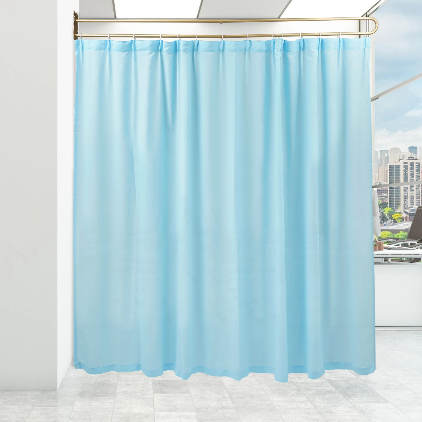 Privacy Protection Partition U-Shape Room Divider 220cm Height for Beauty Salons/Clinics/Hospitals/Studios/Offices/Bedrooms