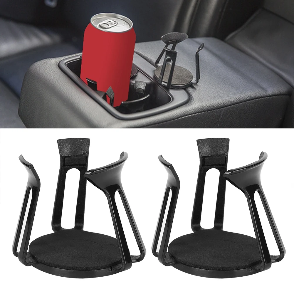 Universal Plastic 2Pcs Car Interior Water Cup Holder Paste Fixer Stopper Drink Bottle Stand