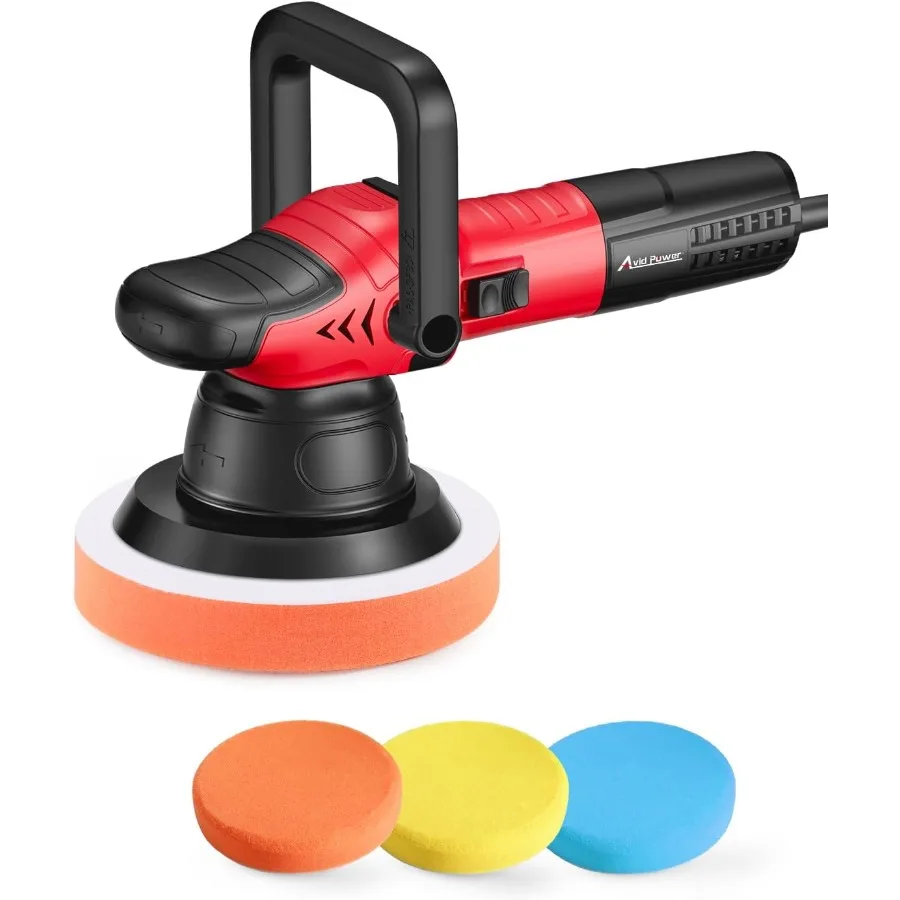 

Dual Action Car Buffer Polisher 6 Inch Orbital Polisher for Car Detailing with 6 Variable Speeds Detachable Handle 3