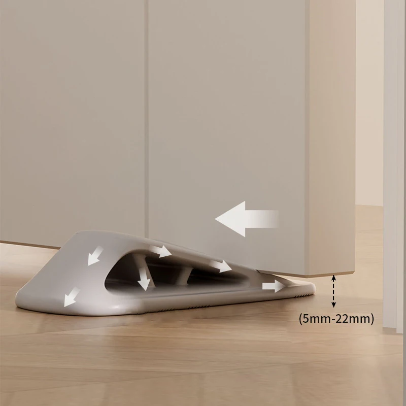 Rolhas de porta de silicone, fechos de porta anticolisão, fechaduras de porta, à prova de vento e fixas, retráteis e sem perfuração.