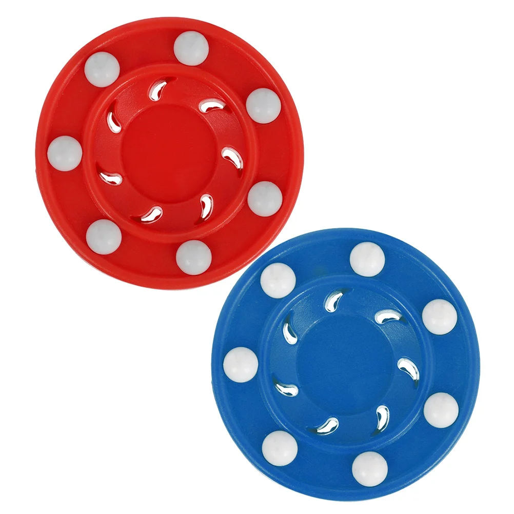 2 قطعة عفريت الهوكي عالية القوة خفيفة الوزن صنعة جيدة لعبة هوكي الجليد أداة التدريب كرات الصولجان الجليدية الصغيرة ممارسة كرات الصولجان