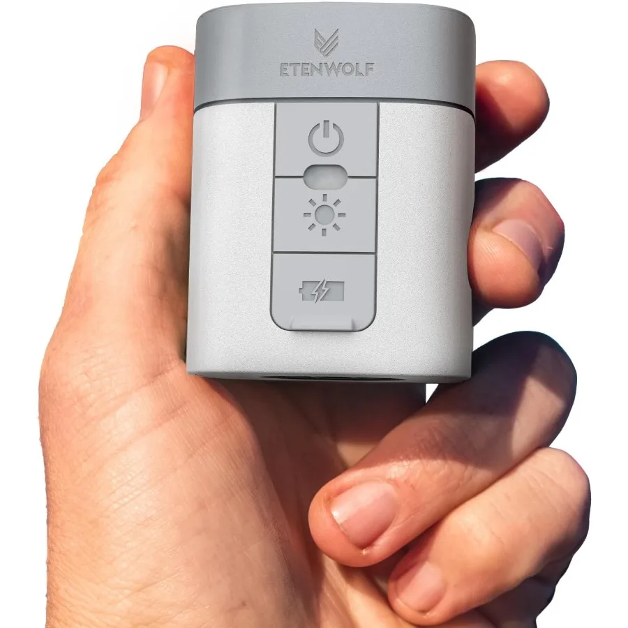 ปั๊มลมไฟฟ้าขนาดเล็กพิเศษ พร้อมแบตเตอรี่ 2600 mAh และไฟสำหรับตั้งแคมป์ สำหรับสินค้าที่ต้องการการเป่าลม: เหมาะสำหรับการเป่าลมและปล่อยลมอย่างรวดเร็ว