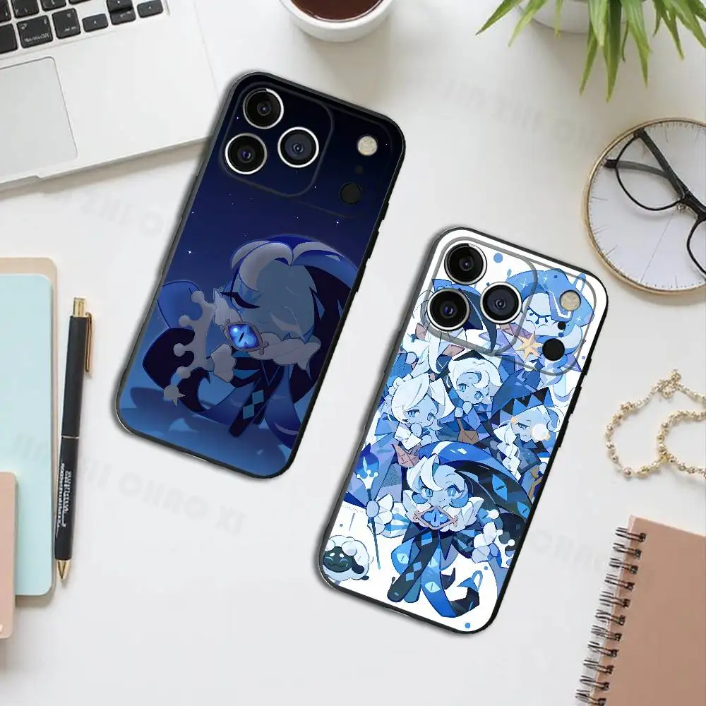 Funda de Silicona Shadow Milk Cookie para iPhone 17 16 15 14 13 12 11 X XS Plus Pro Max, Antigolpes y Suave