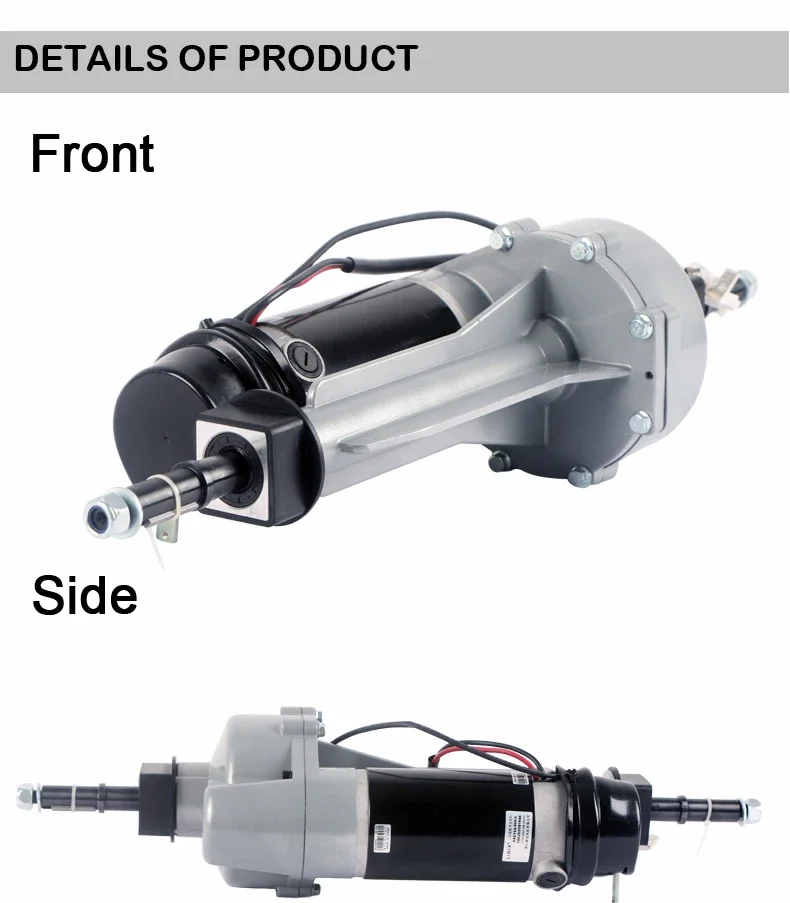 2026 LINIX DC 24V 500W Electric Car Rear Axle Motor Differential Gear Motor Brush Commutation Permanent Magnet Mobility Scooter