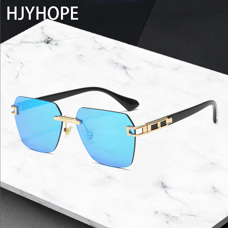 

Rimless Sunglasses For Men Women Driving Brand Retro Sun Glasses Fashion Shades Travel Outdoor UV400 Oculos De Sol 2024