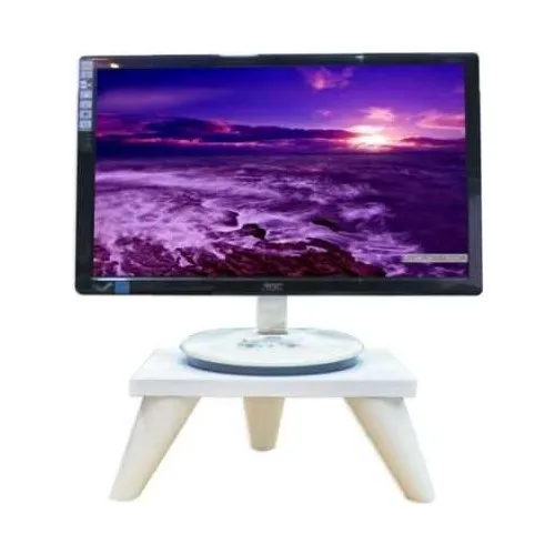 Taroks White Monitor Riser Monitor Stand Monitor Coaster