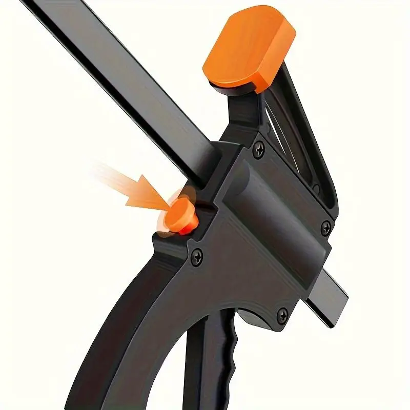 4pcs 4inch Black Metal F Clamps Quick Ratchet Release Woodworking Clips DIY Carpentry Industrial Hand Tools