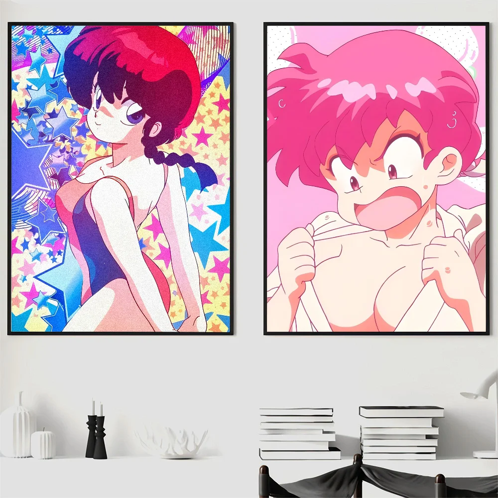 Animation Saotome Ranma Poster Wall Art Home Decor Room Decor Digital Painting Living Room Restaurant Kitchen Art