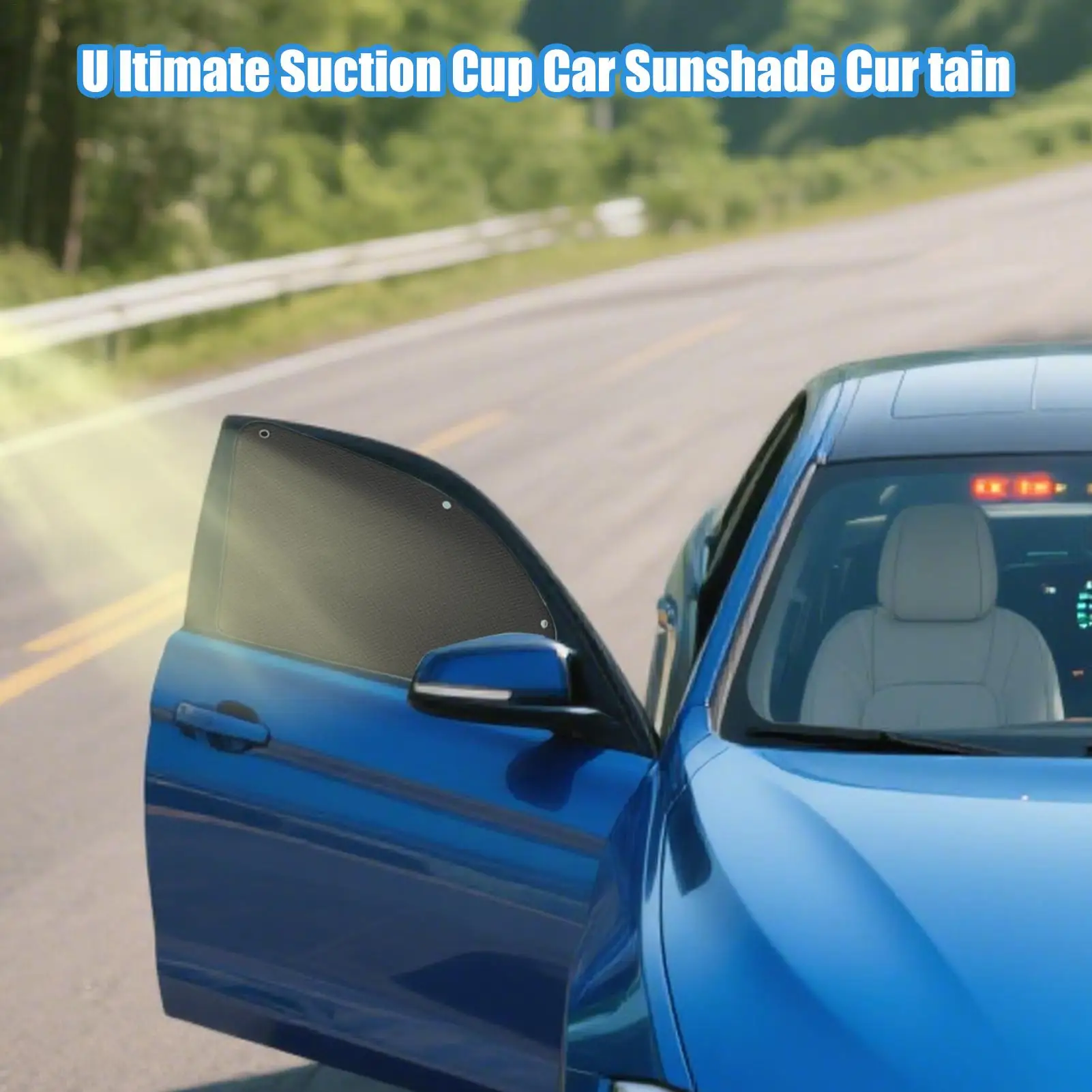 Window Shades Car Suction Cup Car Shade Bocker UV Protection Shield Cover Breathable Privacy Screen Cooling For Electric Vehicle