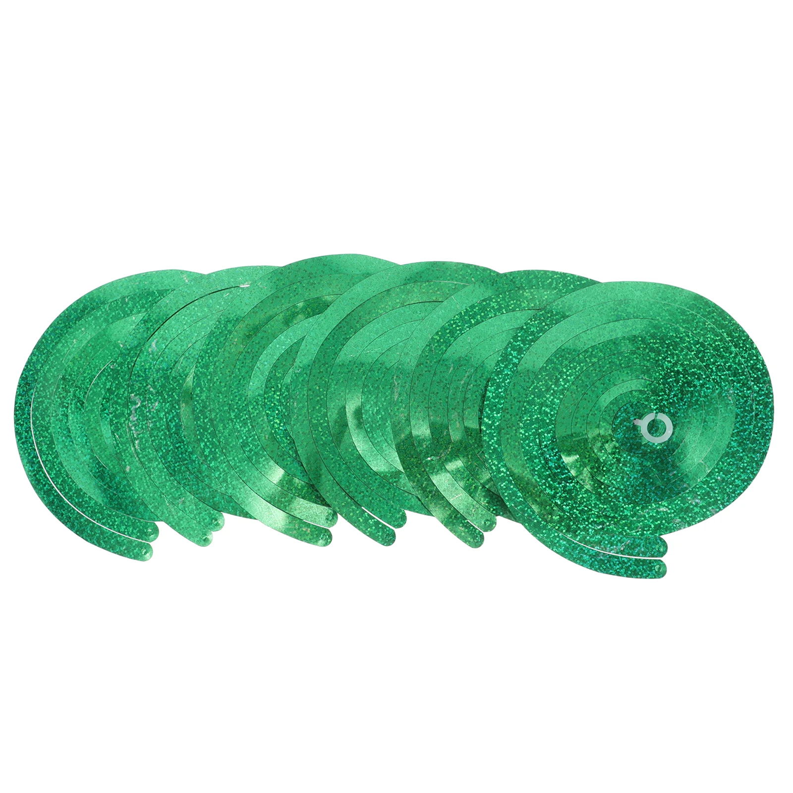 

6Pcs Spiral Hanging Decor Iridescent Foil Streamers Ceiling Swirls for Christmas Valentine's Day Shower Engagement Party