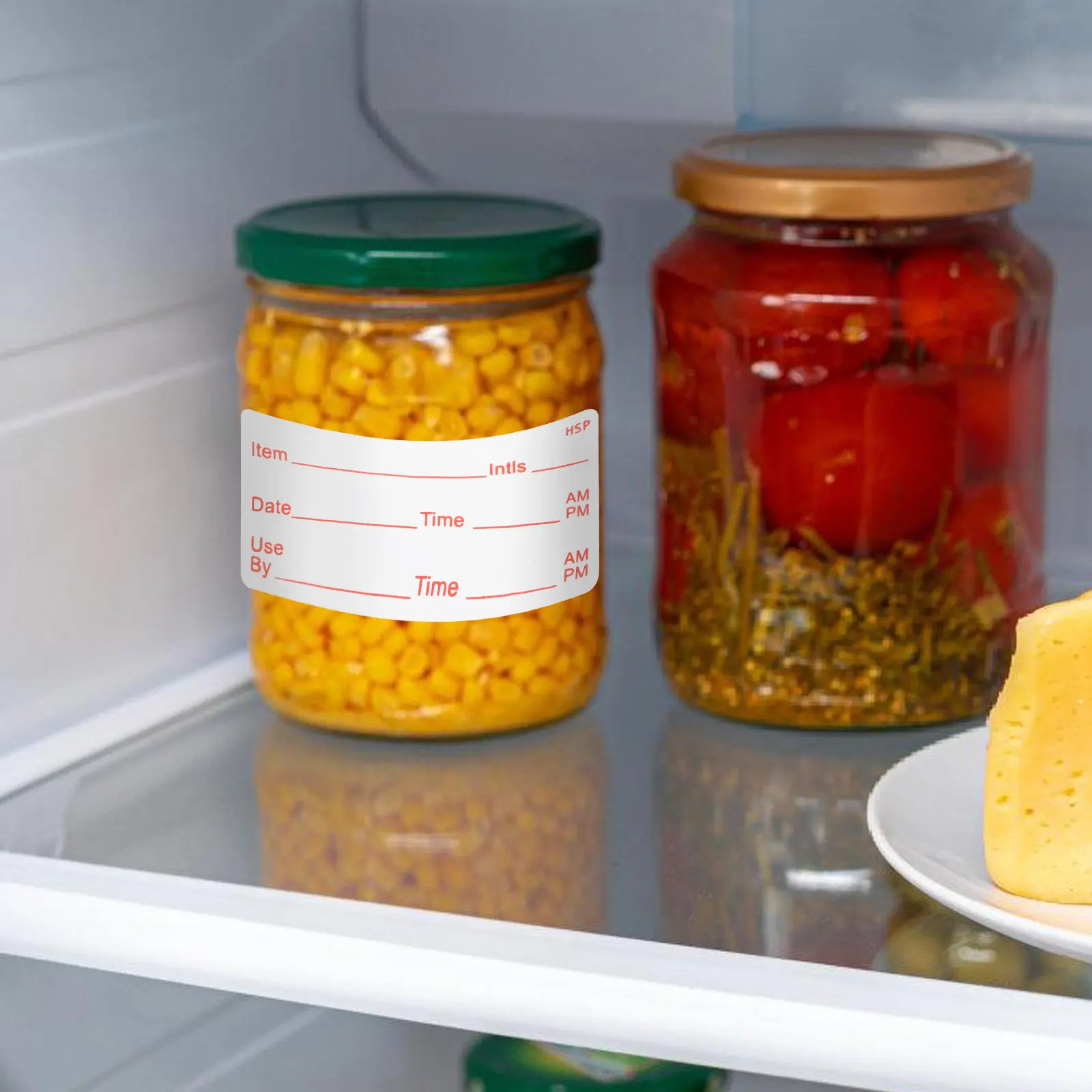 

Removable Freezer Labels 1 Roll Write on Waterproof Oil Resistant for Food Containers Pantry Jars Bottles Fridge Refrigerator