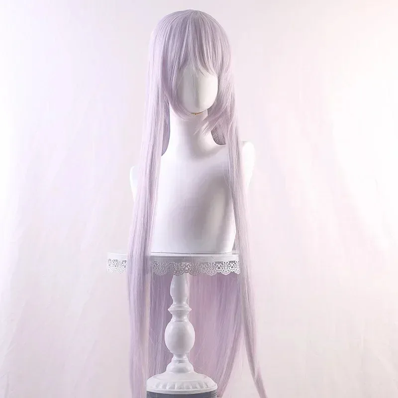 2025 11 muñeca de vestir que cae enamorada Marin Kitagawa Cosplay peluca larga recta púrpura claro sintético Anime Coser linda chica