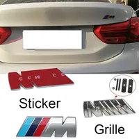 Car Badge Emblem Sticker for M Power X1 X3 X5 M3 M5 M7 G01 F20 G30 F30 E39 E87 E46 E91 E53 F80 F33 Logo Auto-Styling Accessories