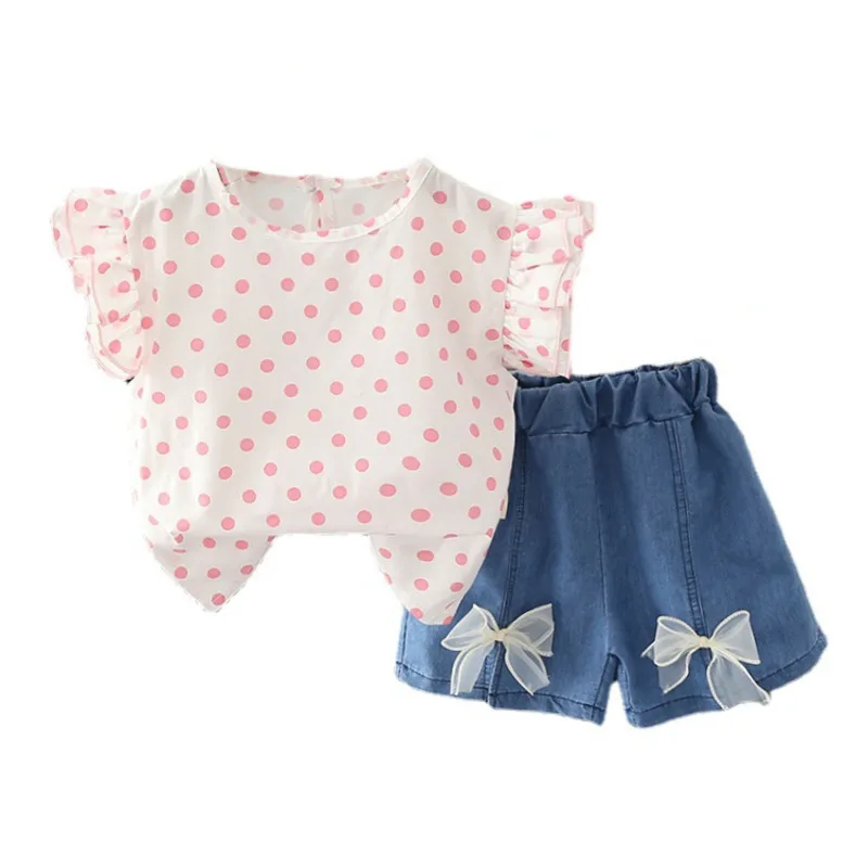 New Summer Baby Girls Clothes Suit Children Fashion Cute T-Shirt Shorts 2Pcs/Sets Toddler Casual Costume Infant Kids Tracksuits