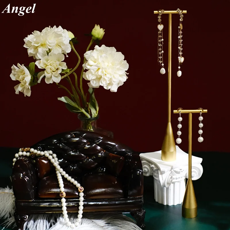 

Коричневый гипсовый диван, витрина для ювелирных изделий, винтажный держатель для сережек, подставка для колец, органайзер для ожерелья для стойки фотореквизита